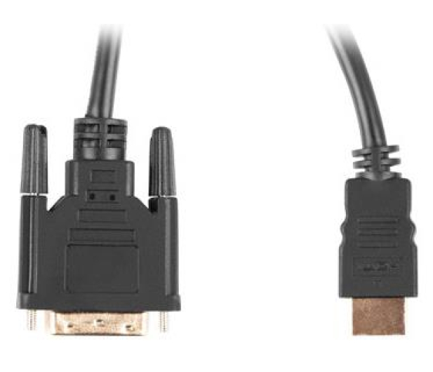 LANBERG Kabel HDMI(M)-DVI-D(M) DUAL LINK 3 M czarny CA-HDDV-20CU-0030-BK - 672611 - zdjęcie 2